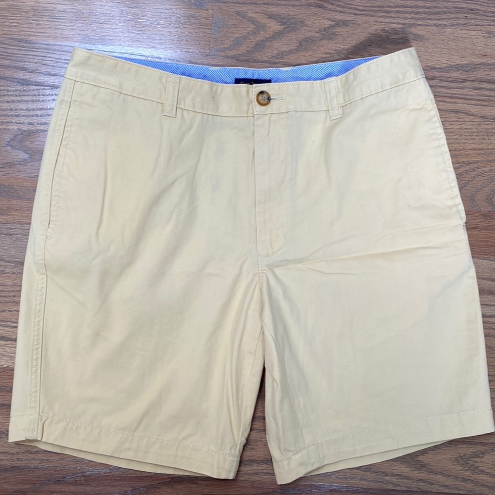 Light Yellow Mens Club Room Chino Shorts